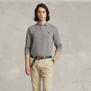 Ralph Lauren Long Sleeve Polo Shirt in Gray